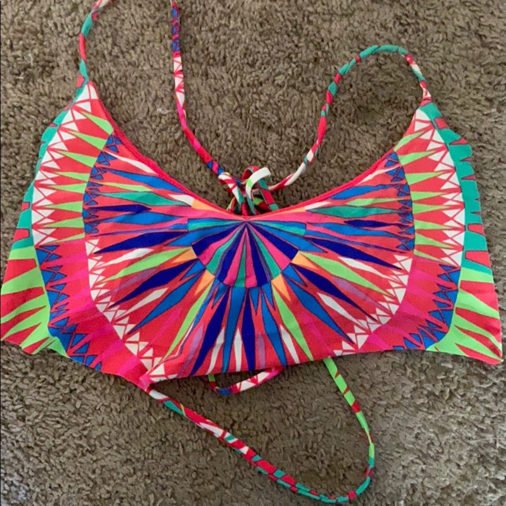 Mara Hoffman tie-back bikini top
